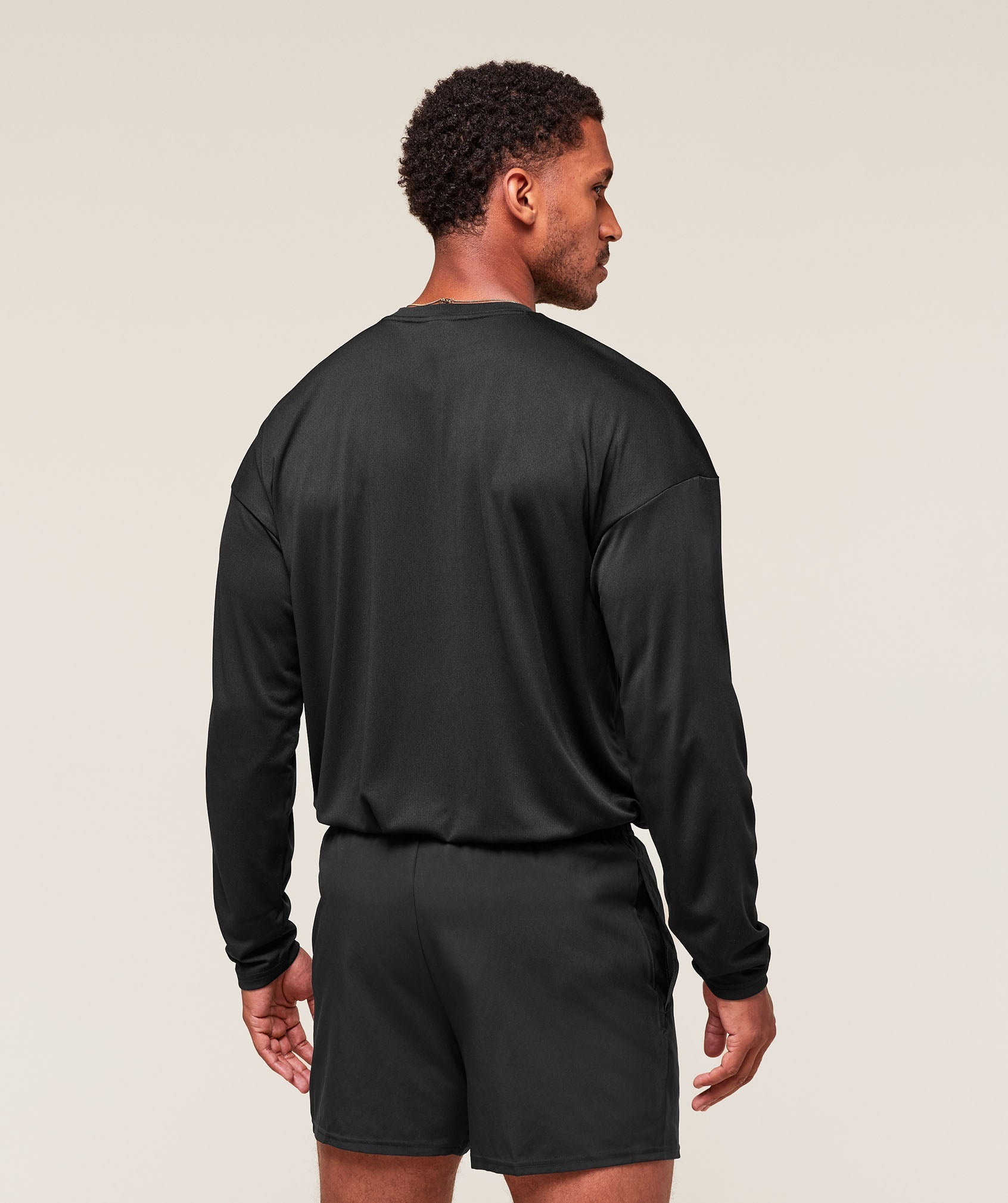 Gymshark Arrival Oversized Long Sleeve T-Shirt Black