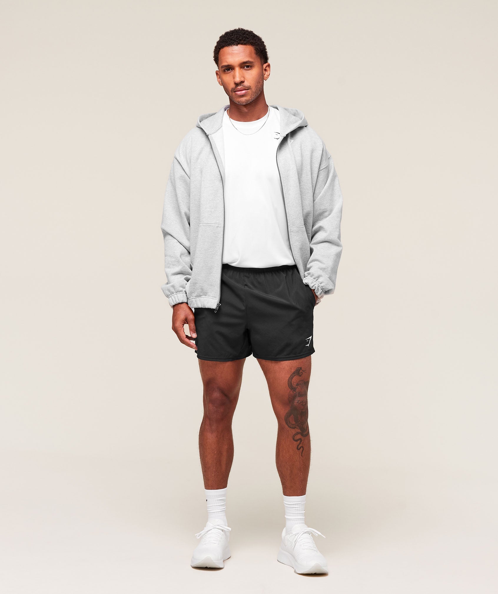 Gymshark Arrival Oversized Long Sleeve T-Shirt White