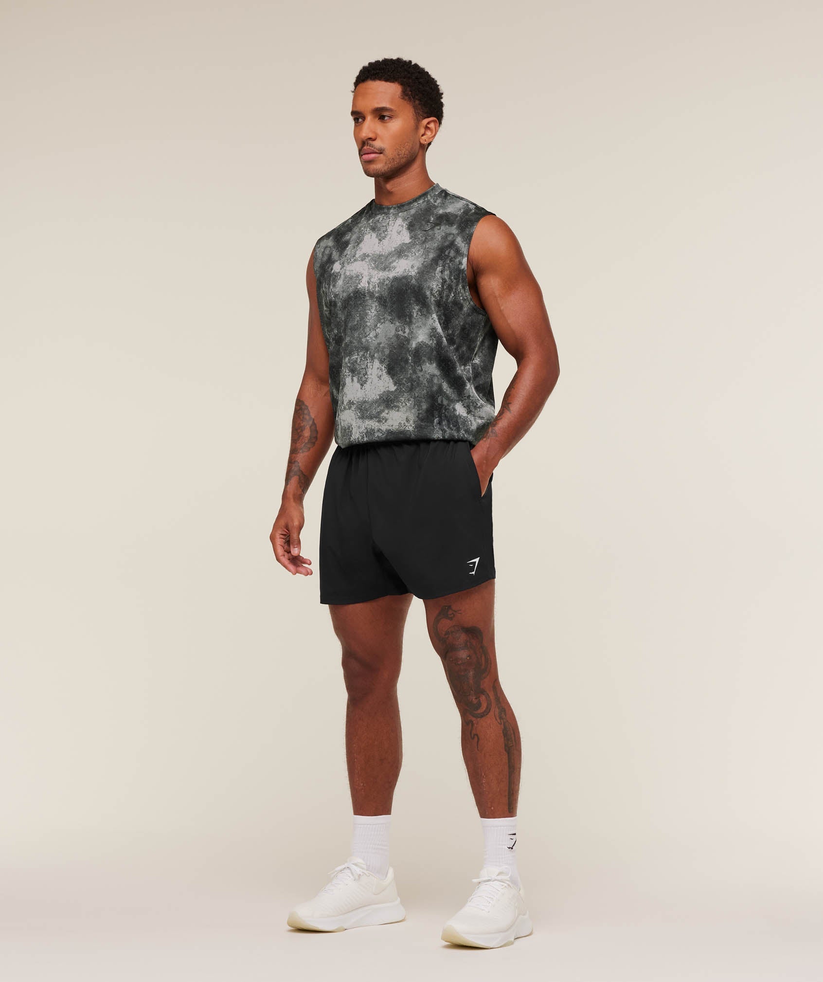 Gymshark Arrival Oversized Tank Smokey Grey