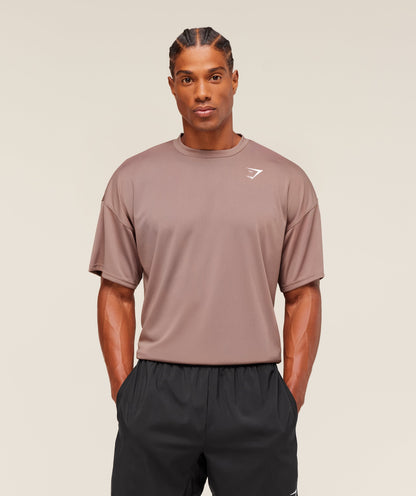 Gymshark Arrival Oversized T-Shirt Chestnut Pink