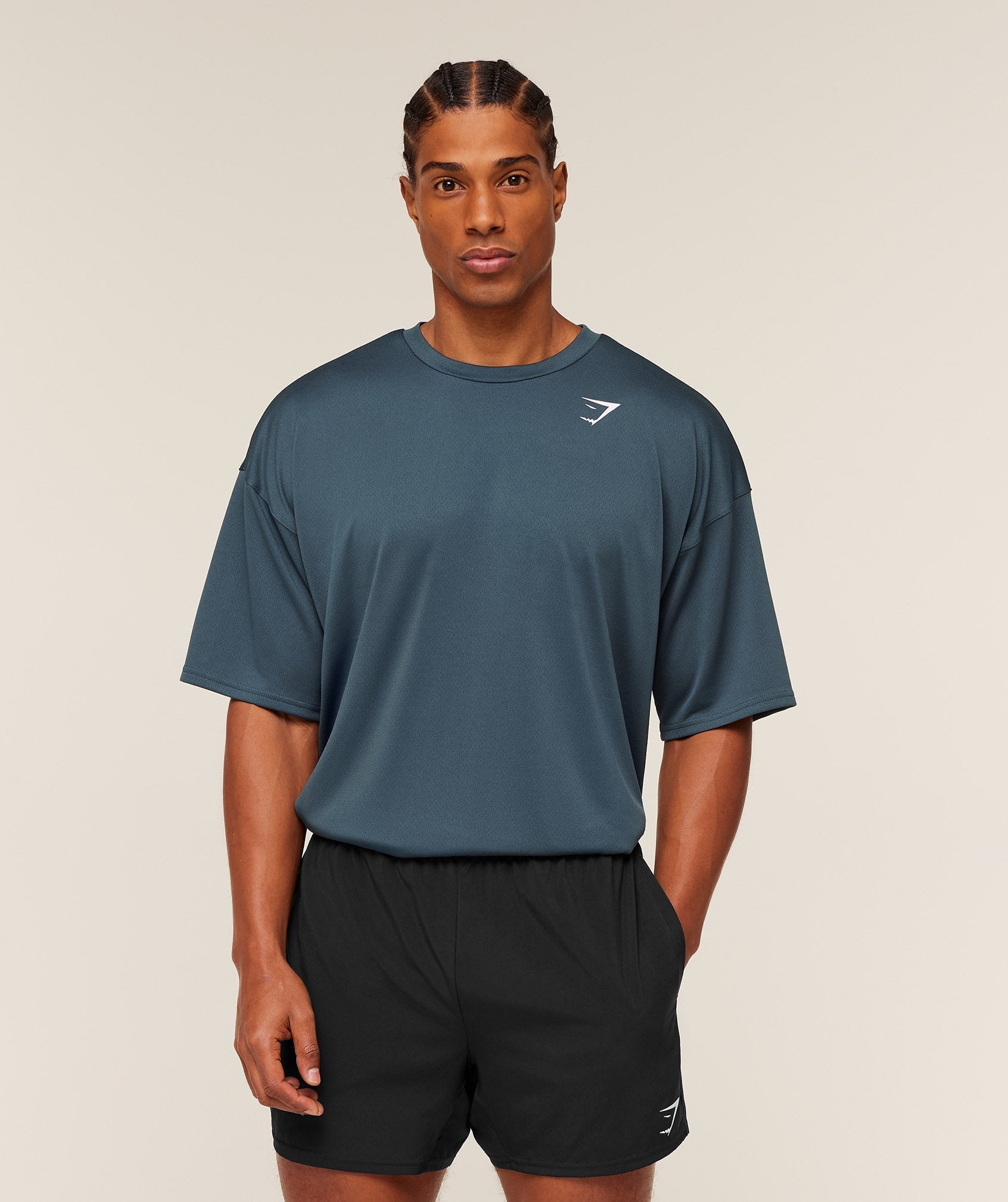 Gymshark Arrival Oversized T-Shirt Gs Stealth Blue
