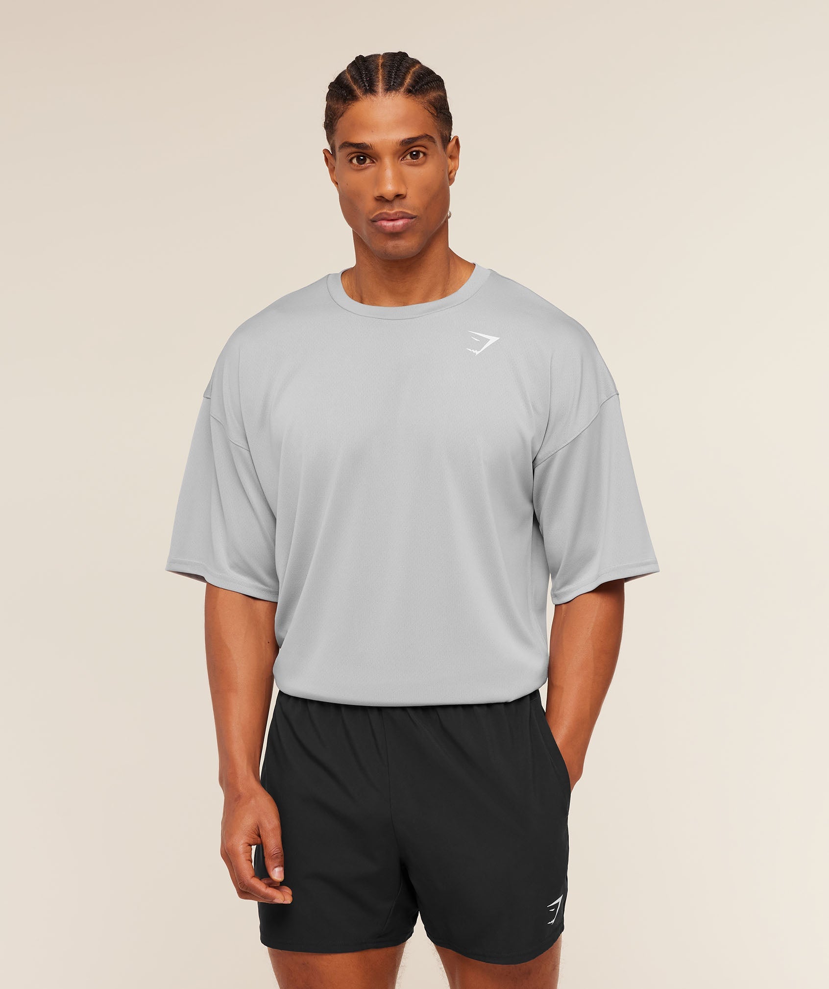 Gymshark Arrival Oversized T-Shirt Stratus Grey