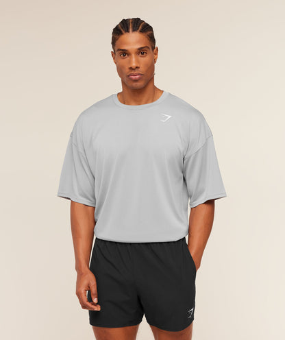Gymshark Arrival Oversized T-Shirt Stratus Grey
