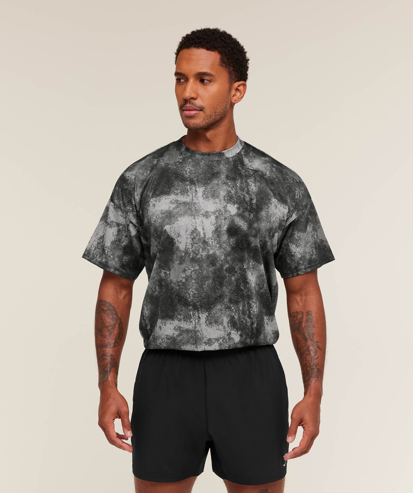Gymshark Arrival Oversized T-Shirt Smokey Grey