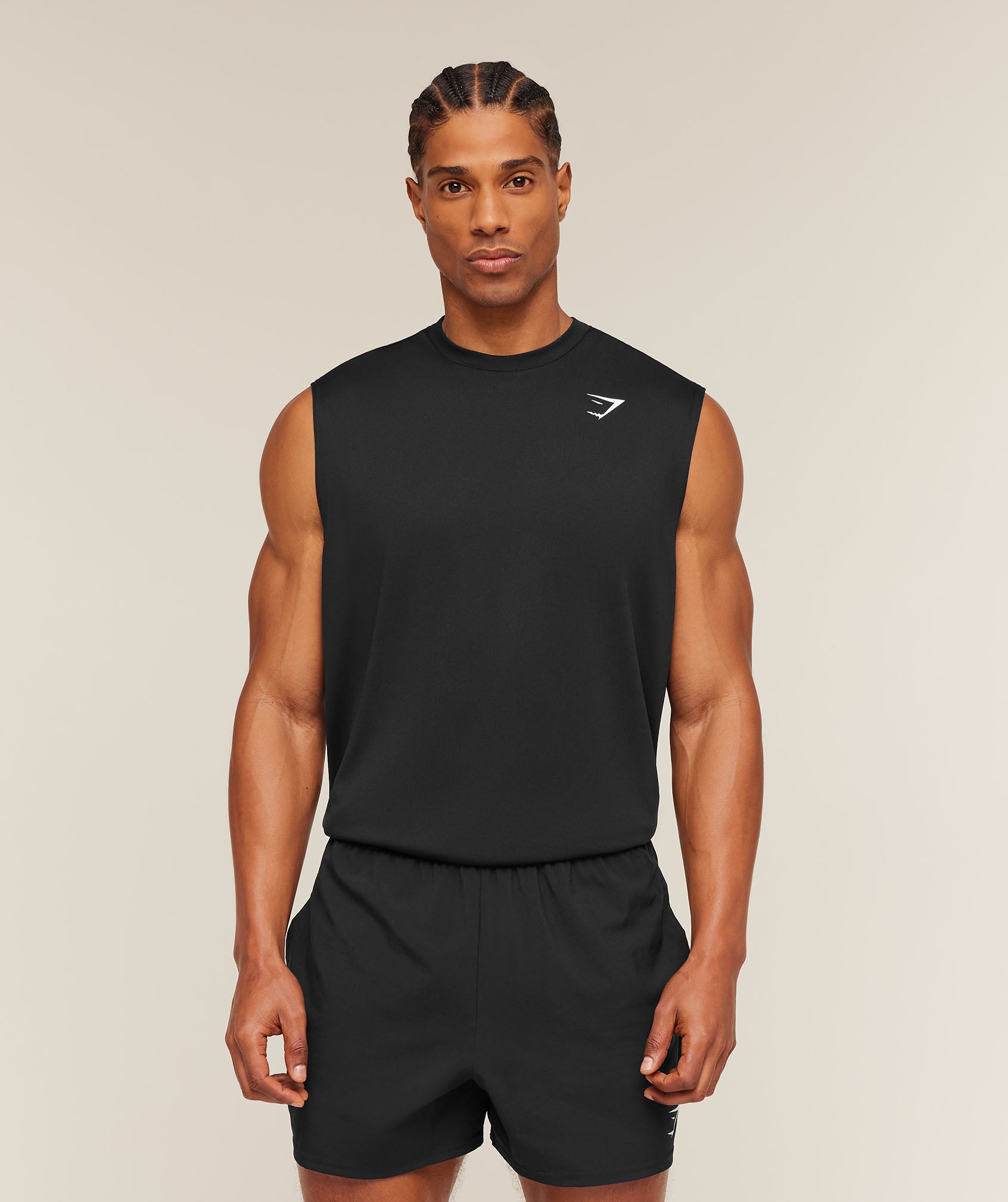 Gymshark Arrival Oversized Tank Black