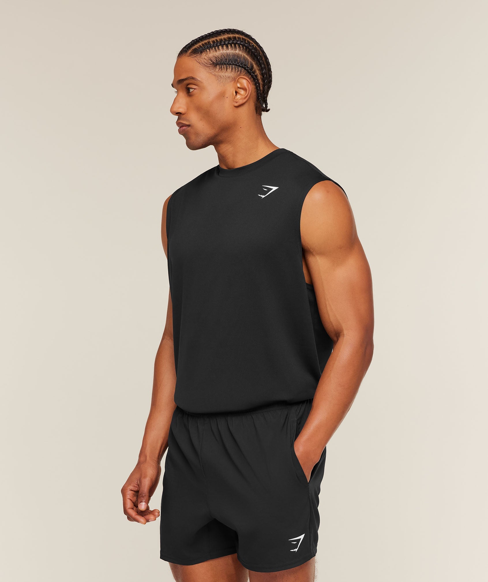 Gymshark Arrival Oversized Tank Black