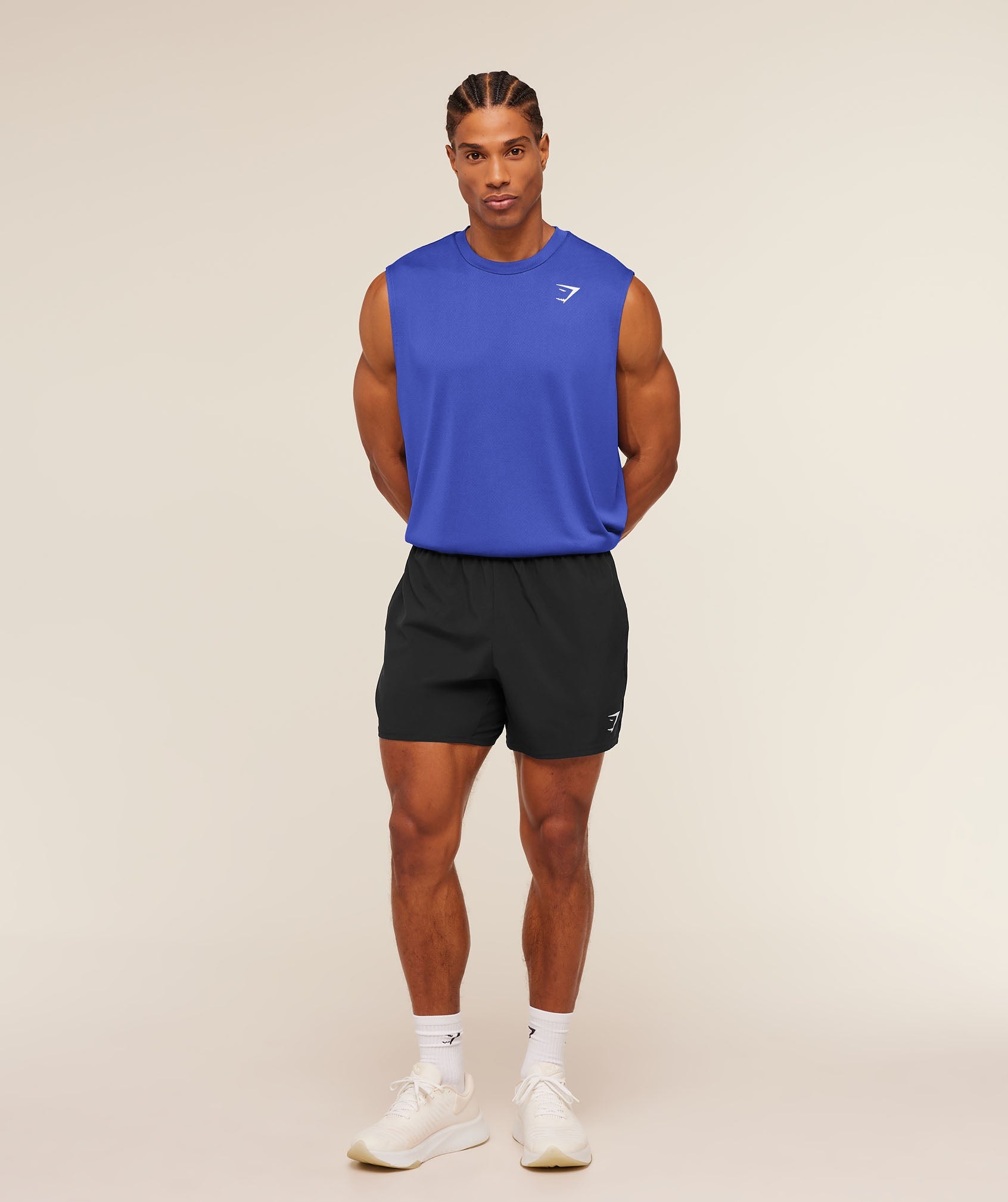 Gymshark Arrival Oversized Tank Force Blue