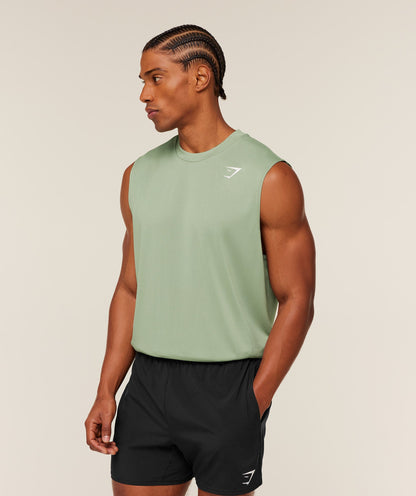 Gymshark Arrival Oversized Tank Gs Haze Green