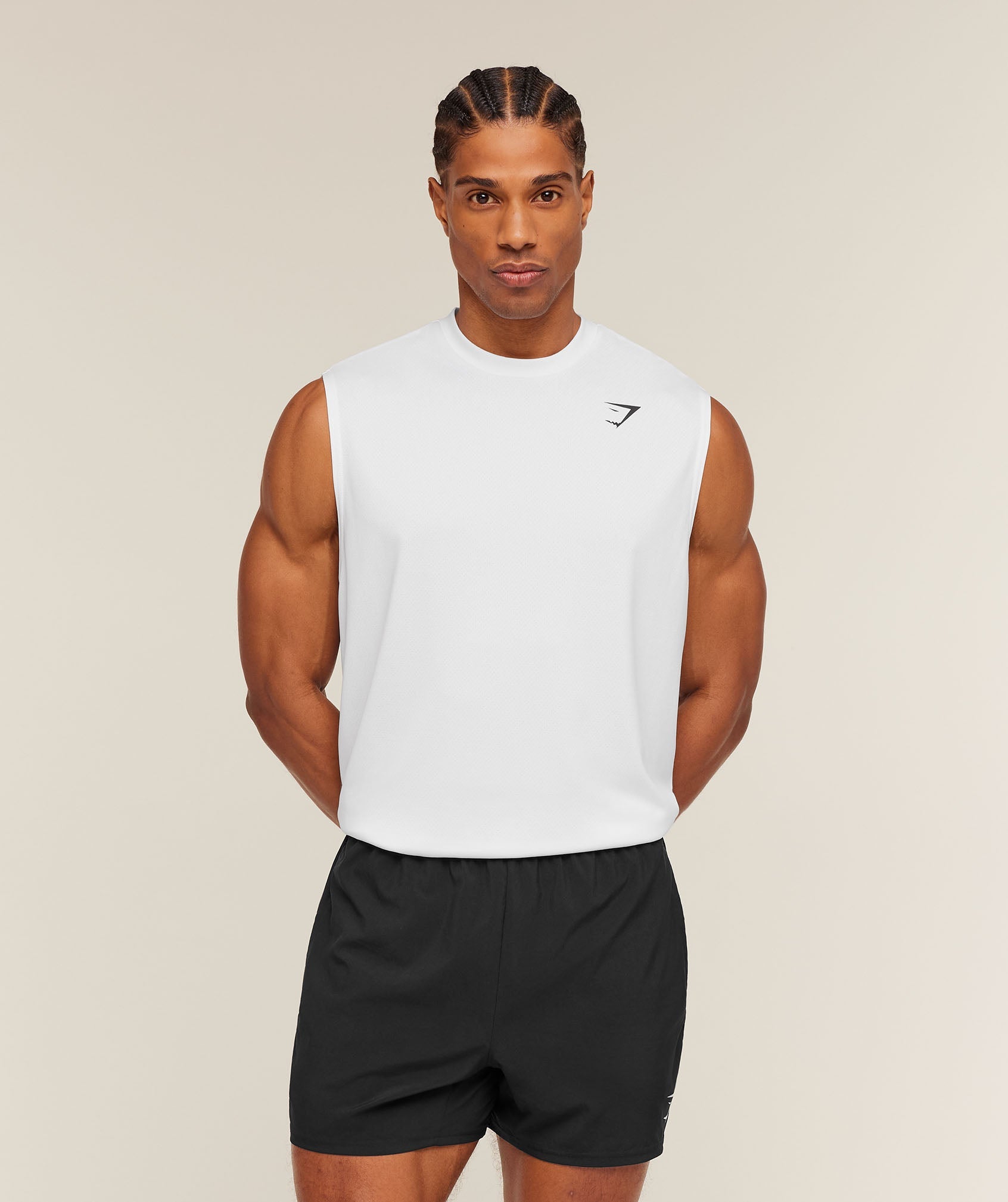 Gymshark Arrival Oversized Tank White