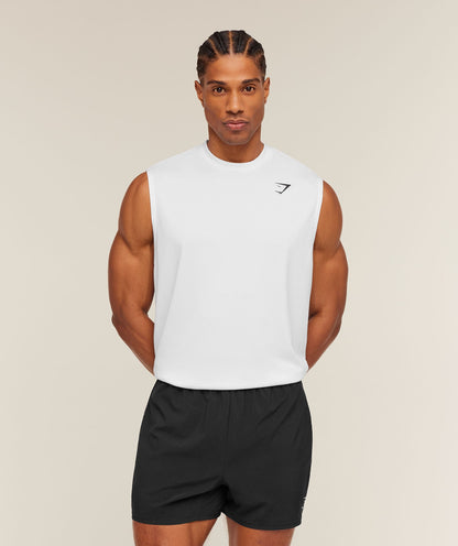 Gymshark Arrival Oversized Tank White