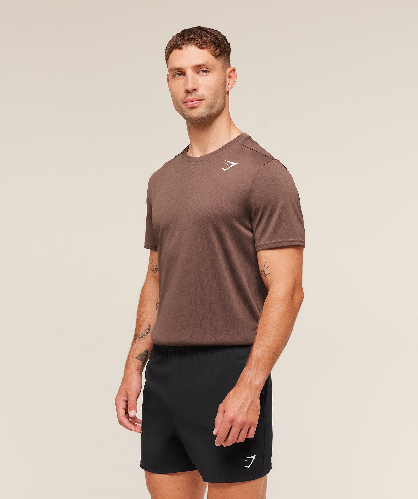 Gymshark Arrival T-Shirt Soft Brown