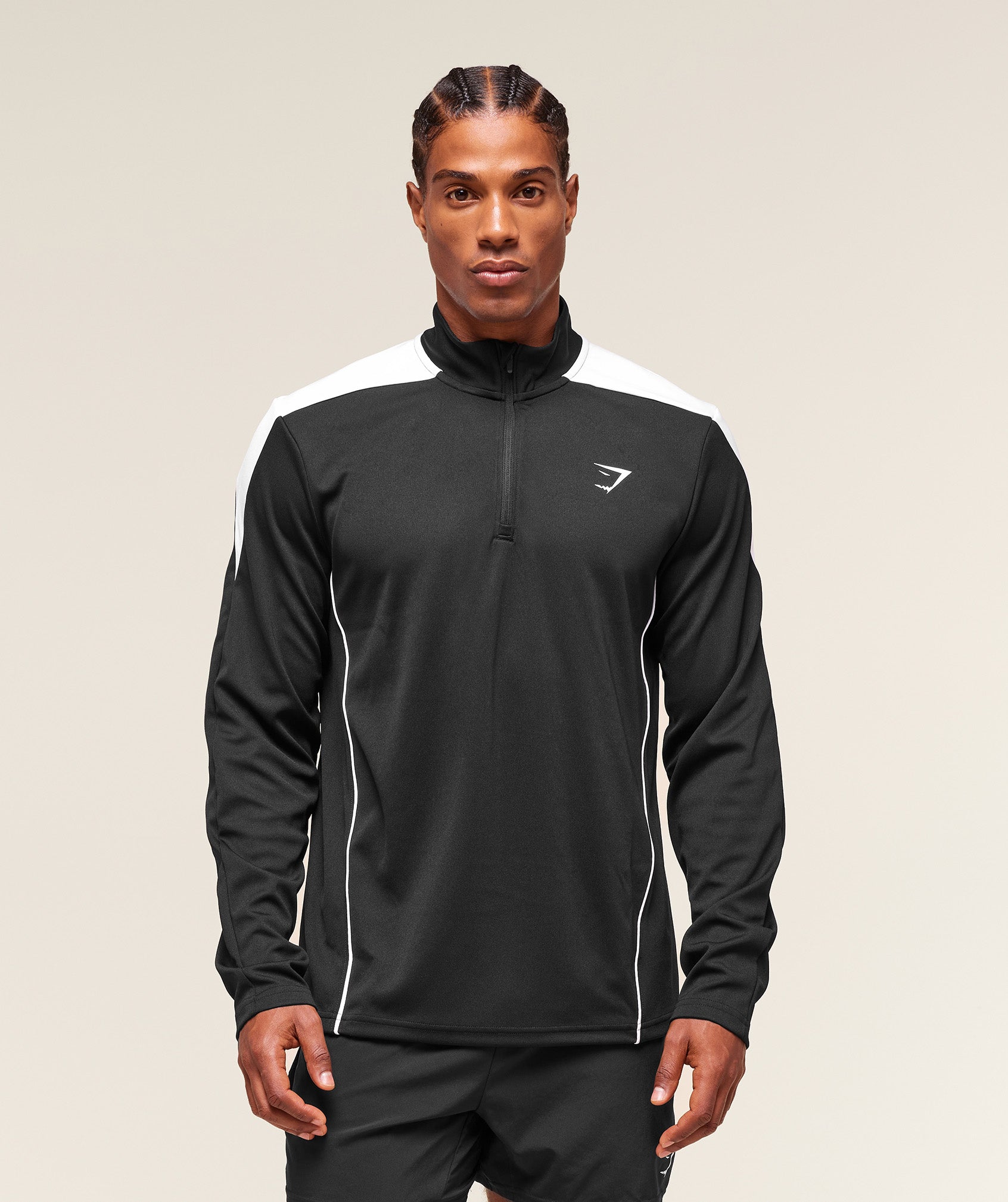 Gymshark Arrival Block 1/4 Zip Black
