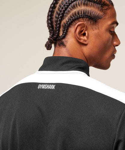 Gymshark Arrival Block 1/4 Zip Black