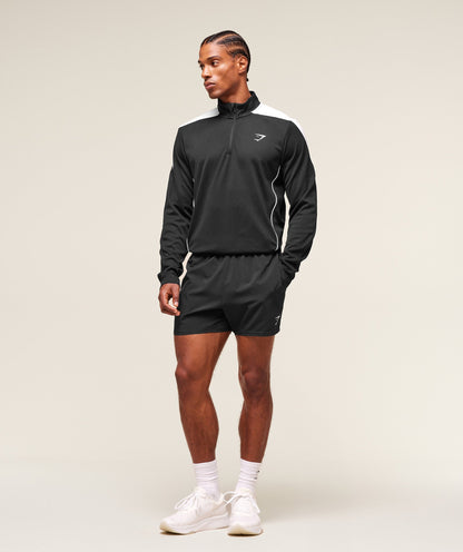 Gymshark Arrival Block 1/4 Zip Black