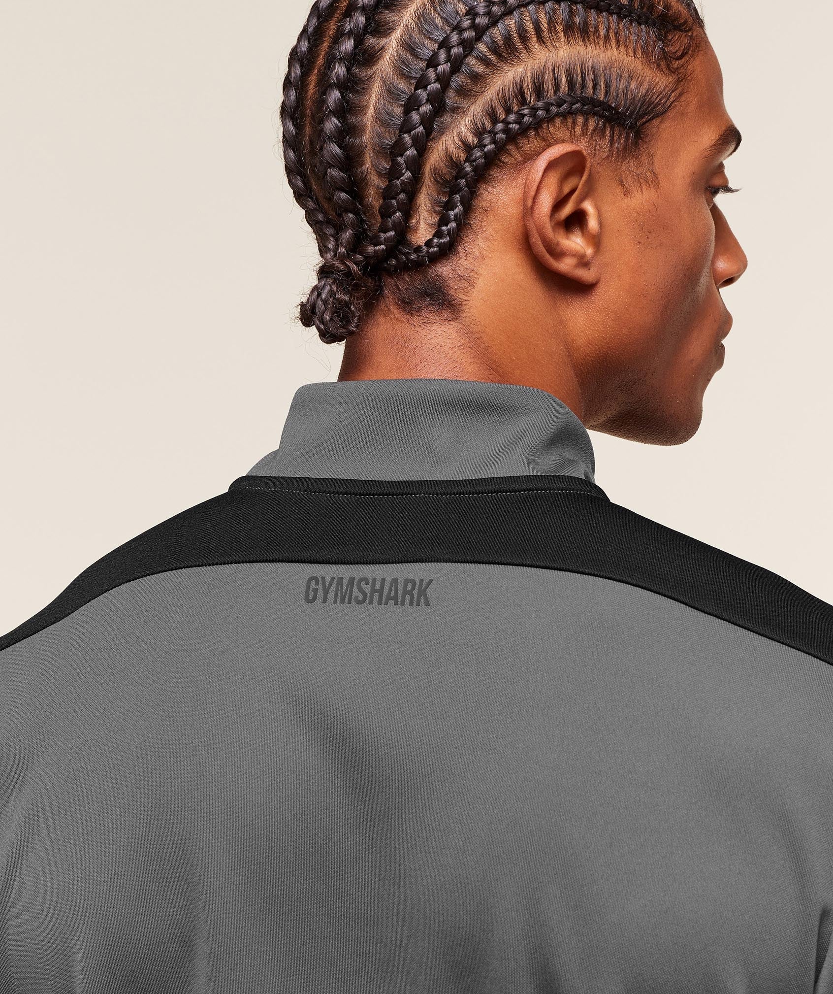 Gymshark Arrival Block 1/4 Zip Dark Grey