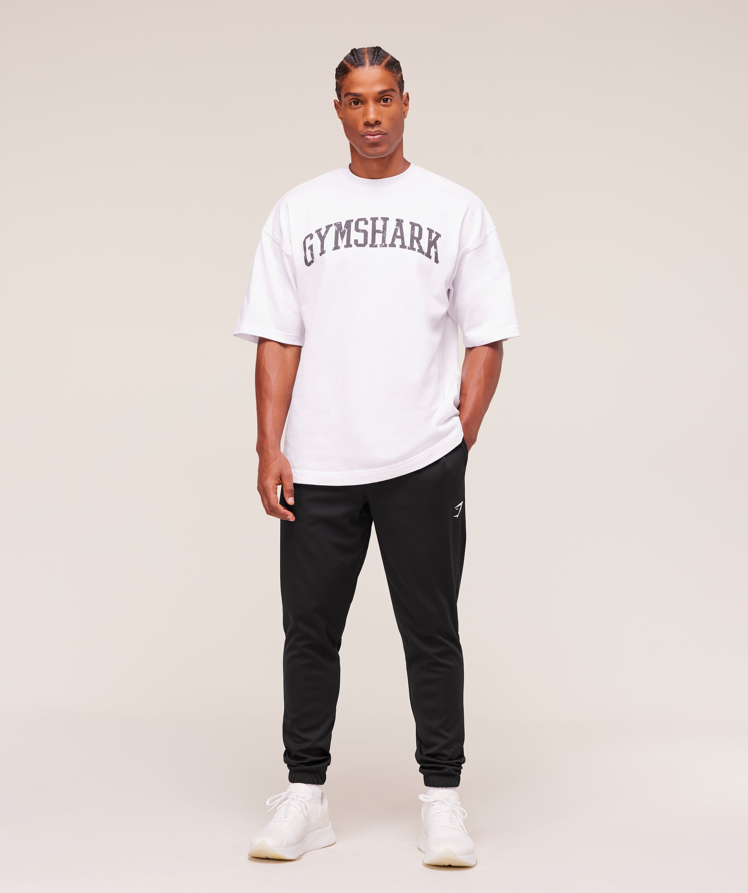 Gymshark Arrival Knit Block Joggers Black