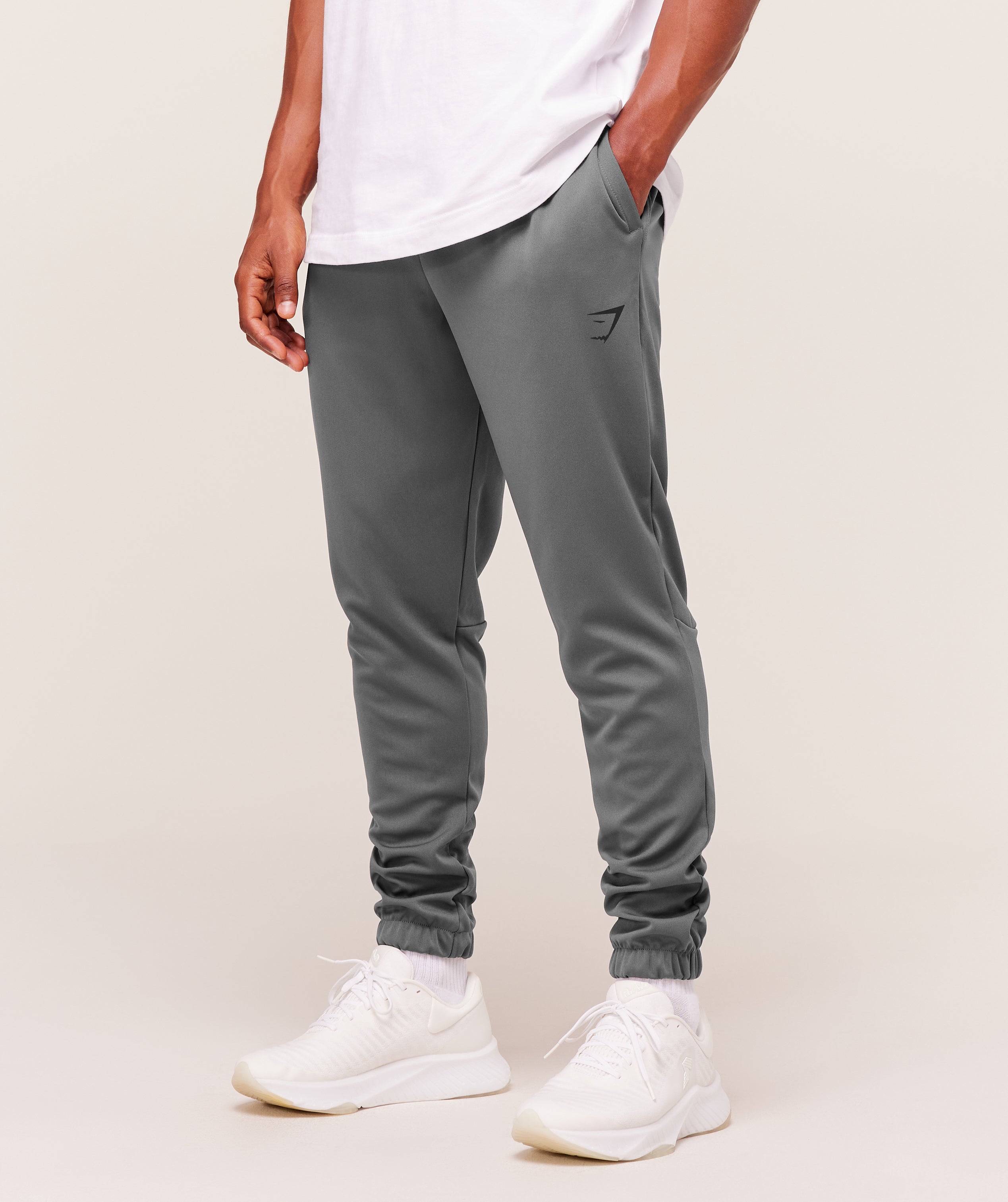 Gymshark Arrival Knit Block Joggers Dark Grey