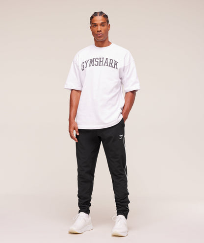 Gymshark Arrival Woven Block Joggers Black