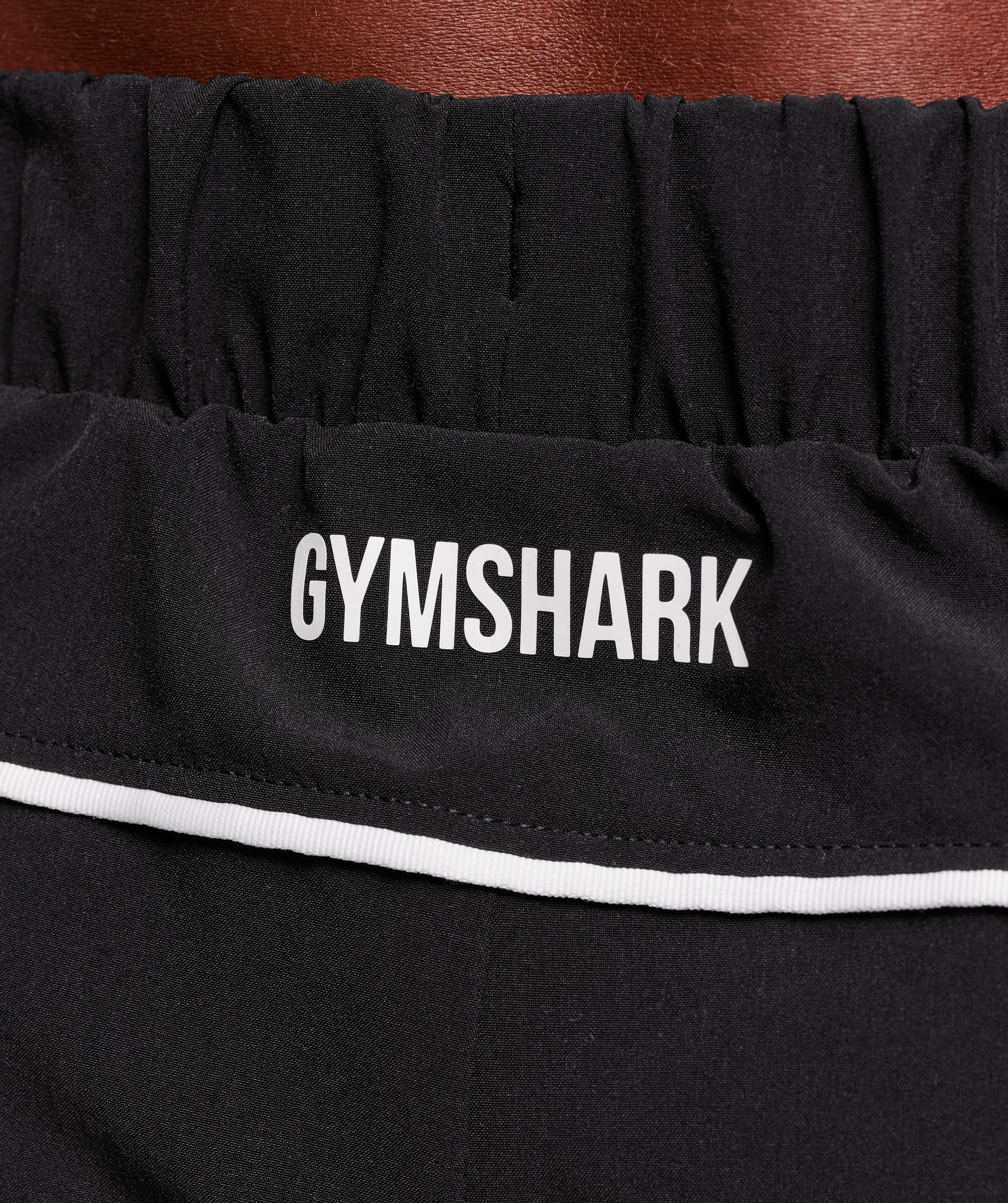 Gymshark Arrival Woven Block Joggers Black