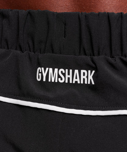 Gymshark Arrival Woven Block Joggers Black