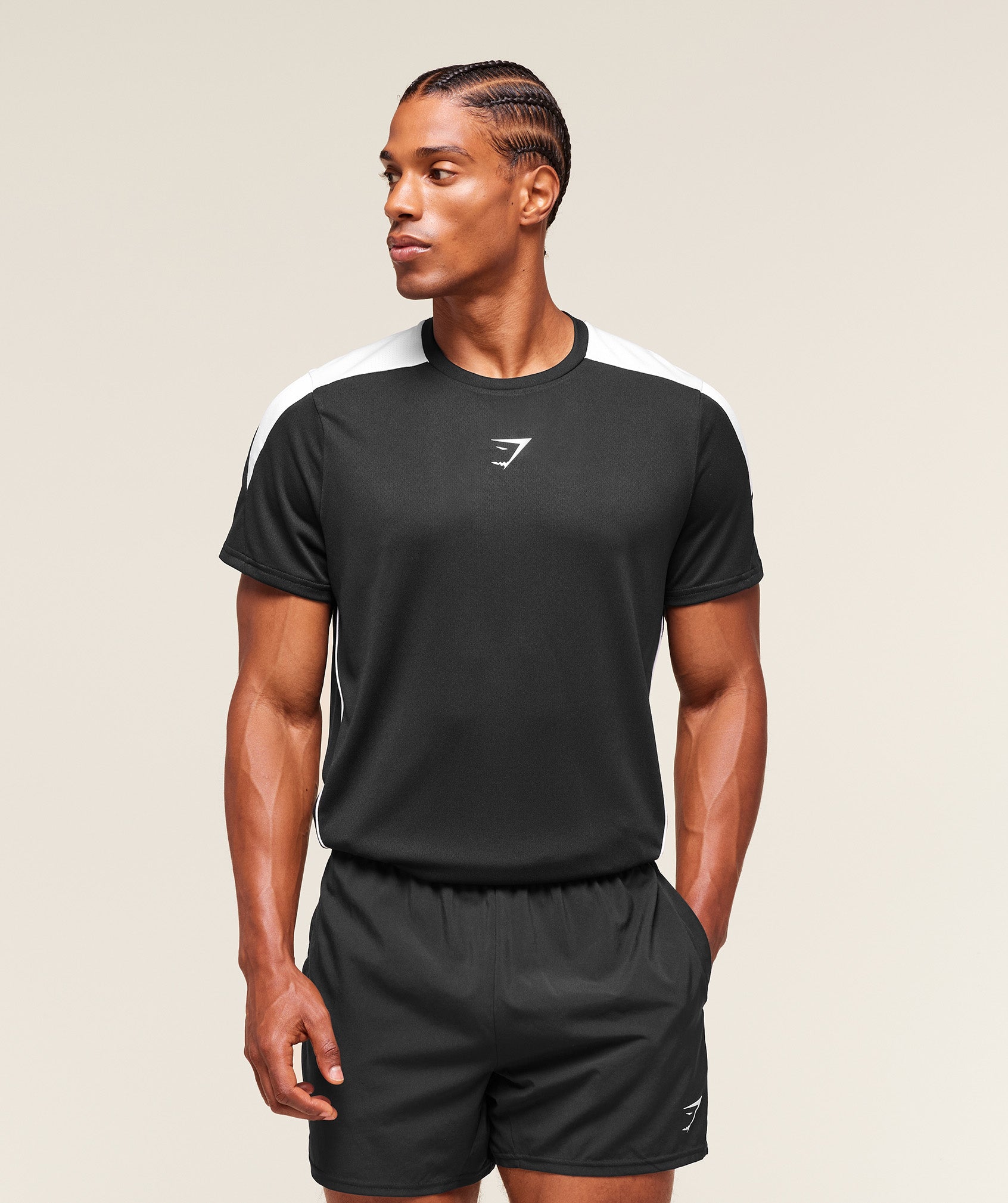 Gymshark Arrival Block T-Shirt Black