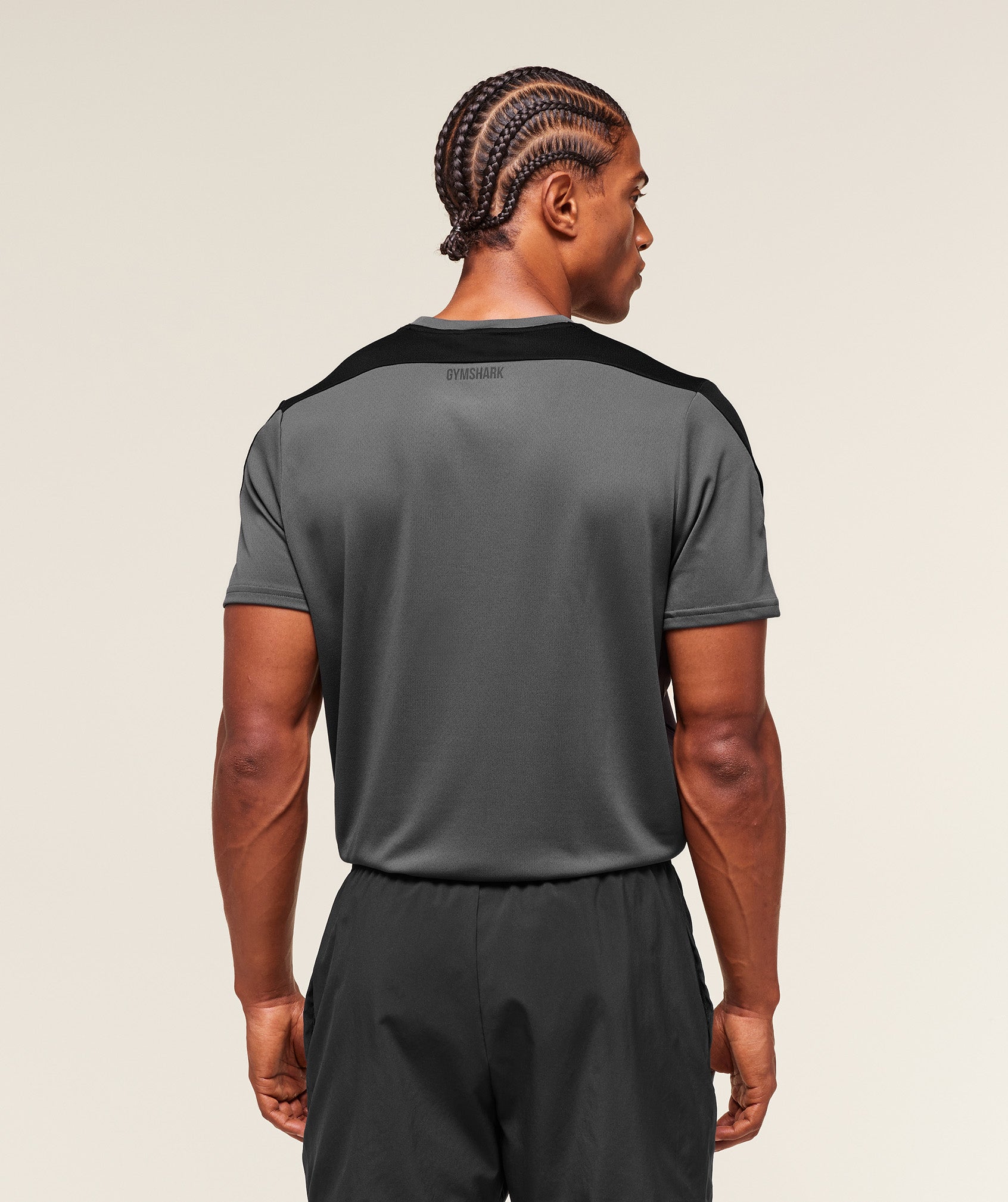Gymshark Arrival Block T-Shirt Dark Grey