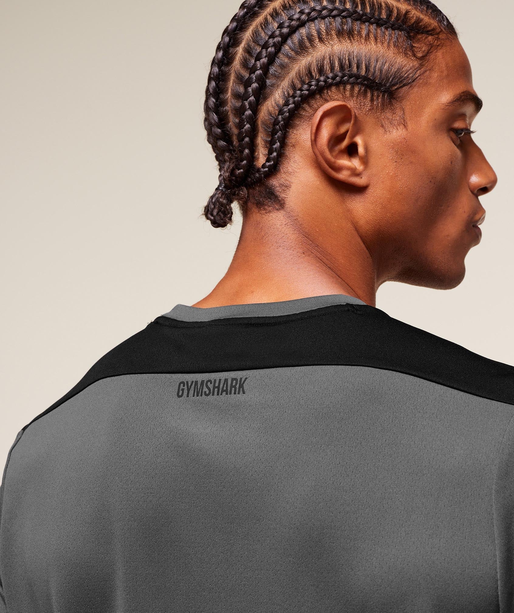 Gymshark Arrival Block T-Shirt Dark Grey