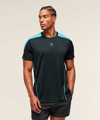 Gymshark Arrival Block T-Shirt Deep Petrol Blue