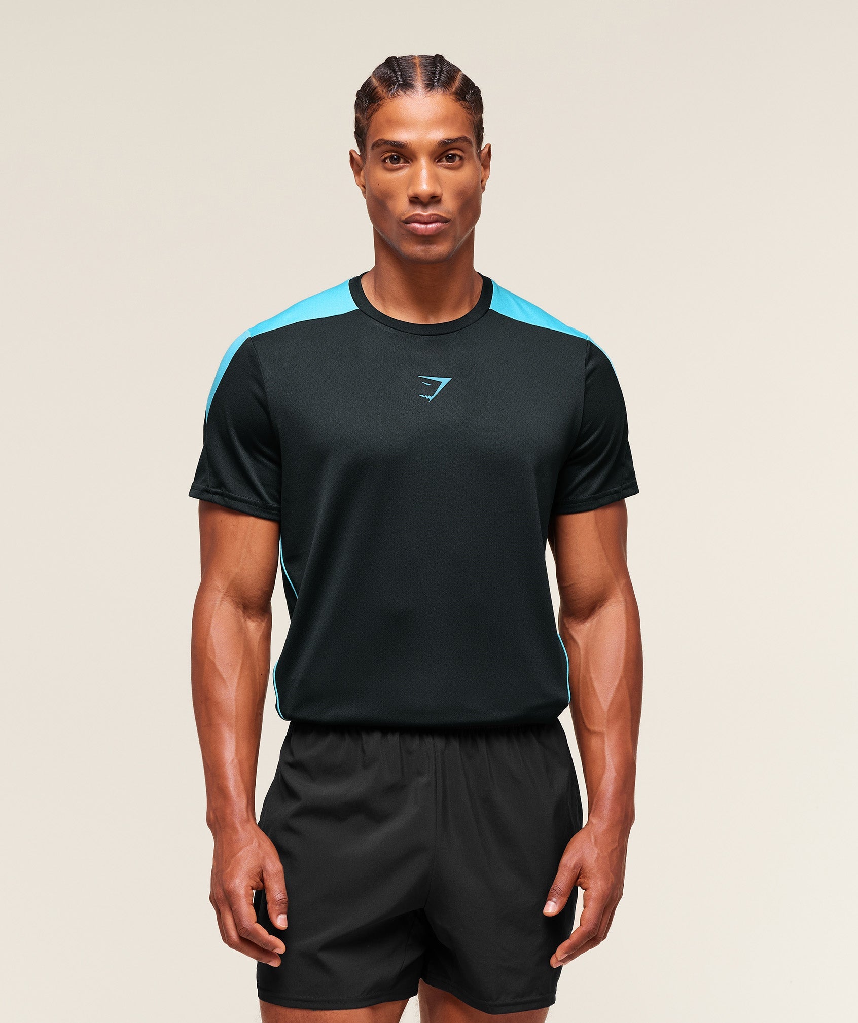 Gymshark Arrival Block T-Shirt Deep Petrol Blue
