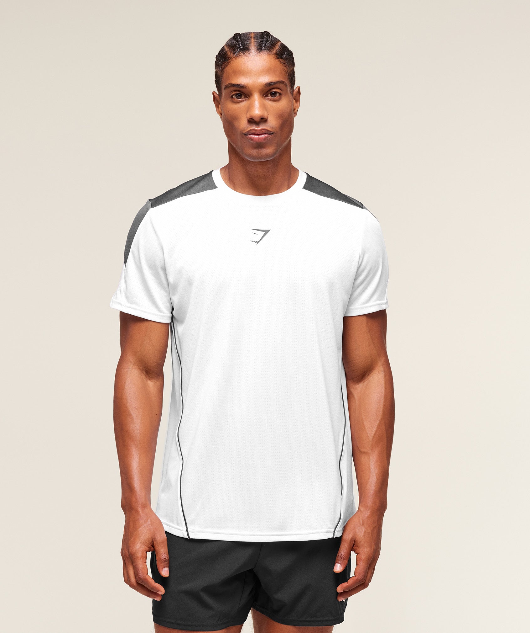 Gymshark Arrival Block T-Shirt White