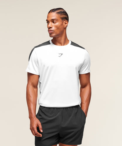 Gymshark Arrival Block T-Shirt White