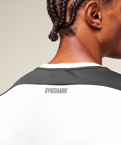 Gymshark Arrival Block T-Shirt White