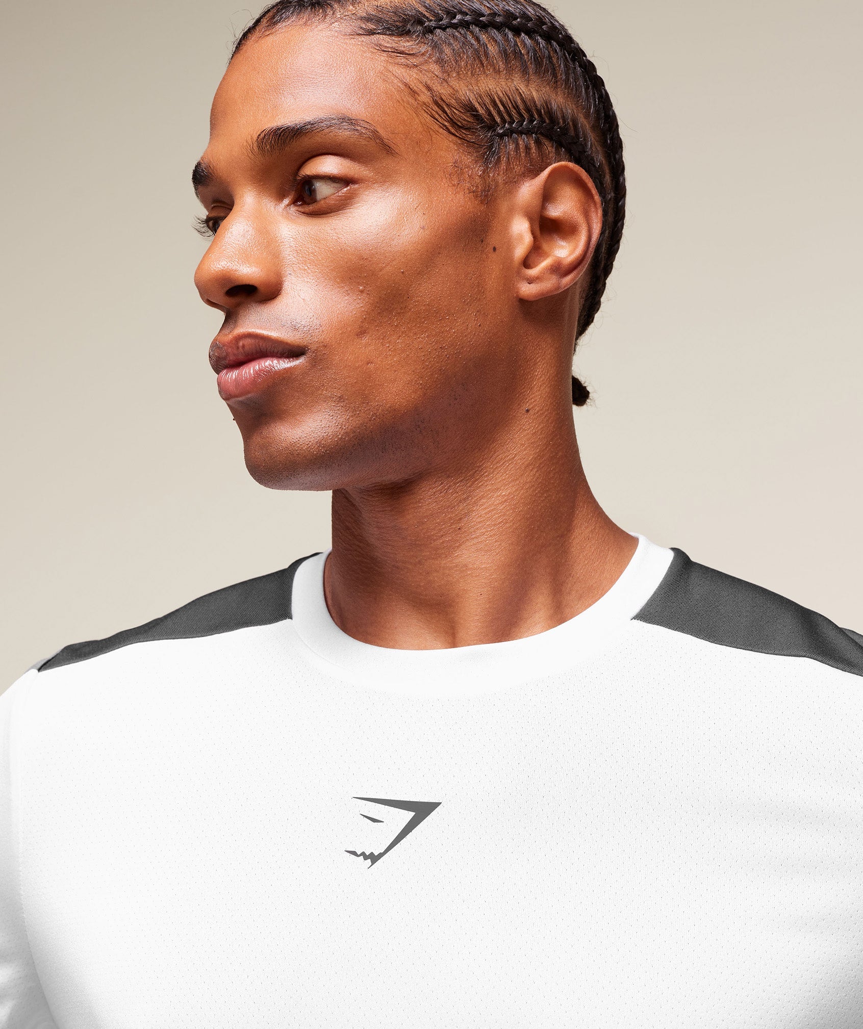 Gymshark Arrival Block T-Shirt White