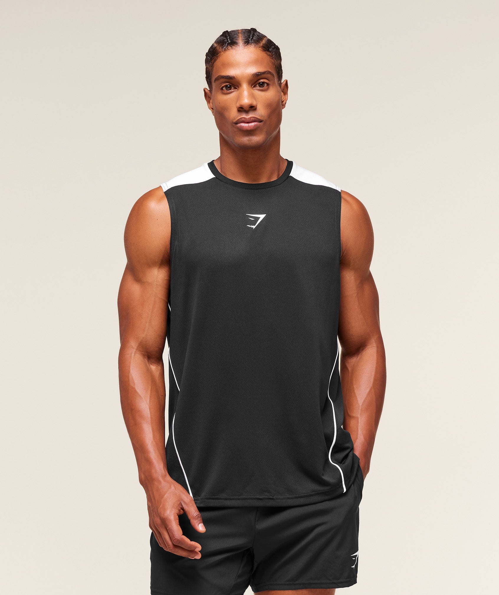 Gymshark Arrival Block Tank Black