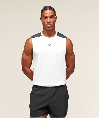 Gymshark Arrival Block Tank White
