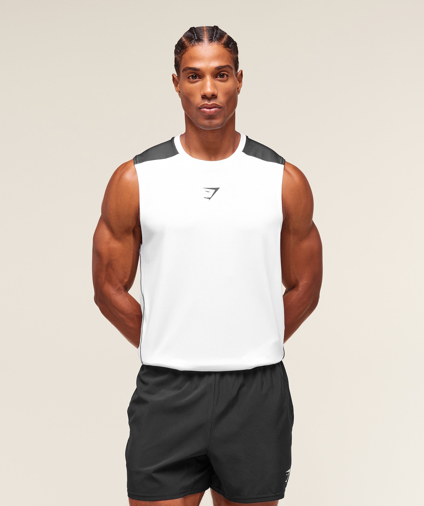 Gymshark Arrival Block Tank White