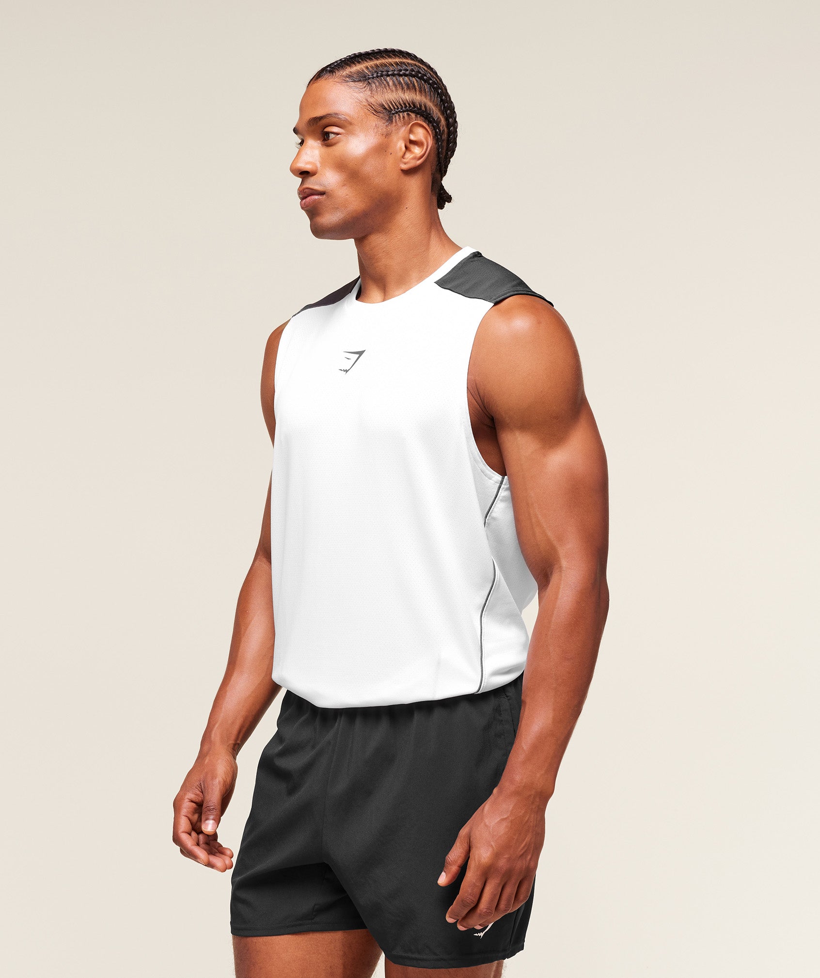 Gymshark Arrival Block Tank White