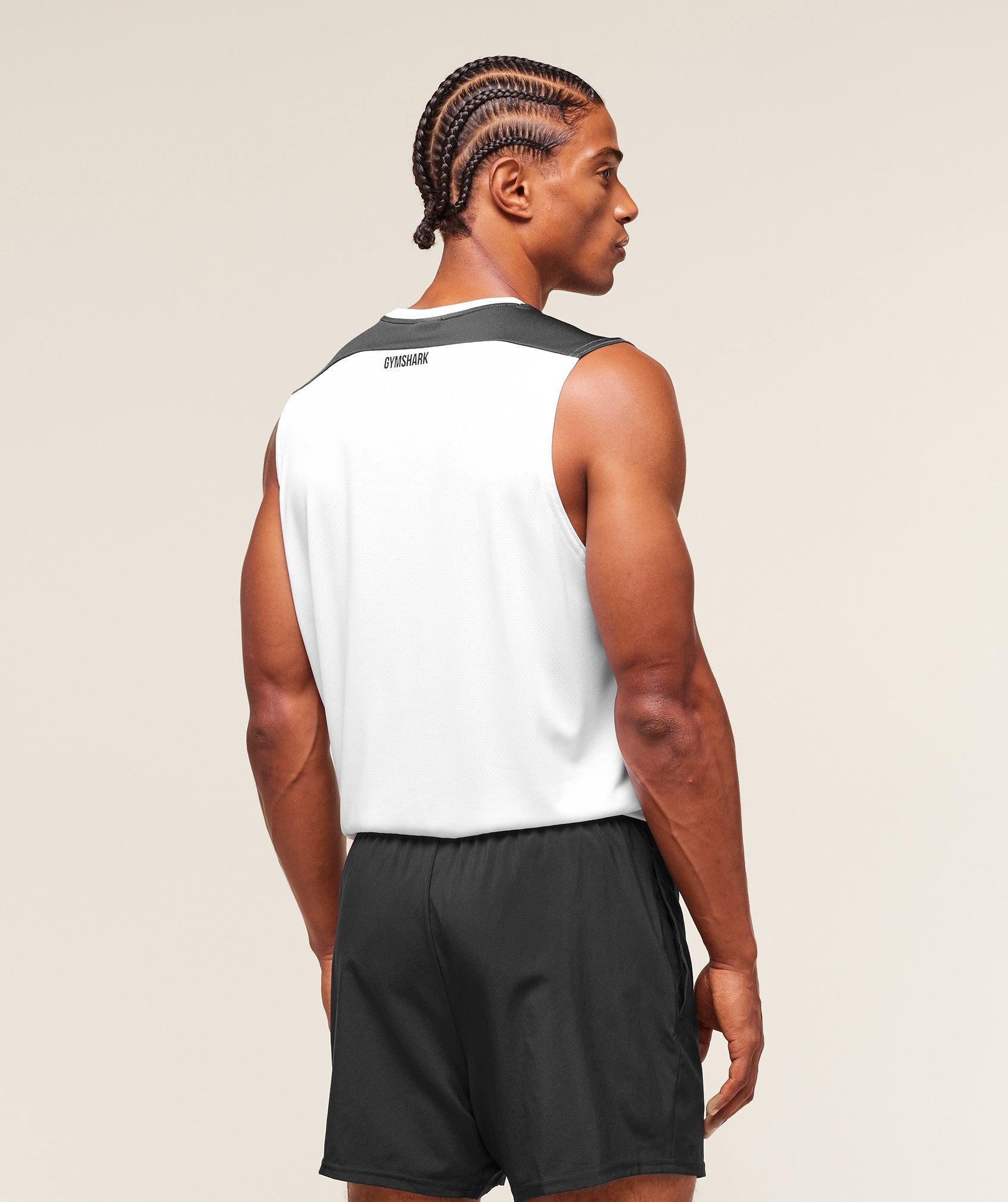 Gymshark Arrival Block Tank White