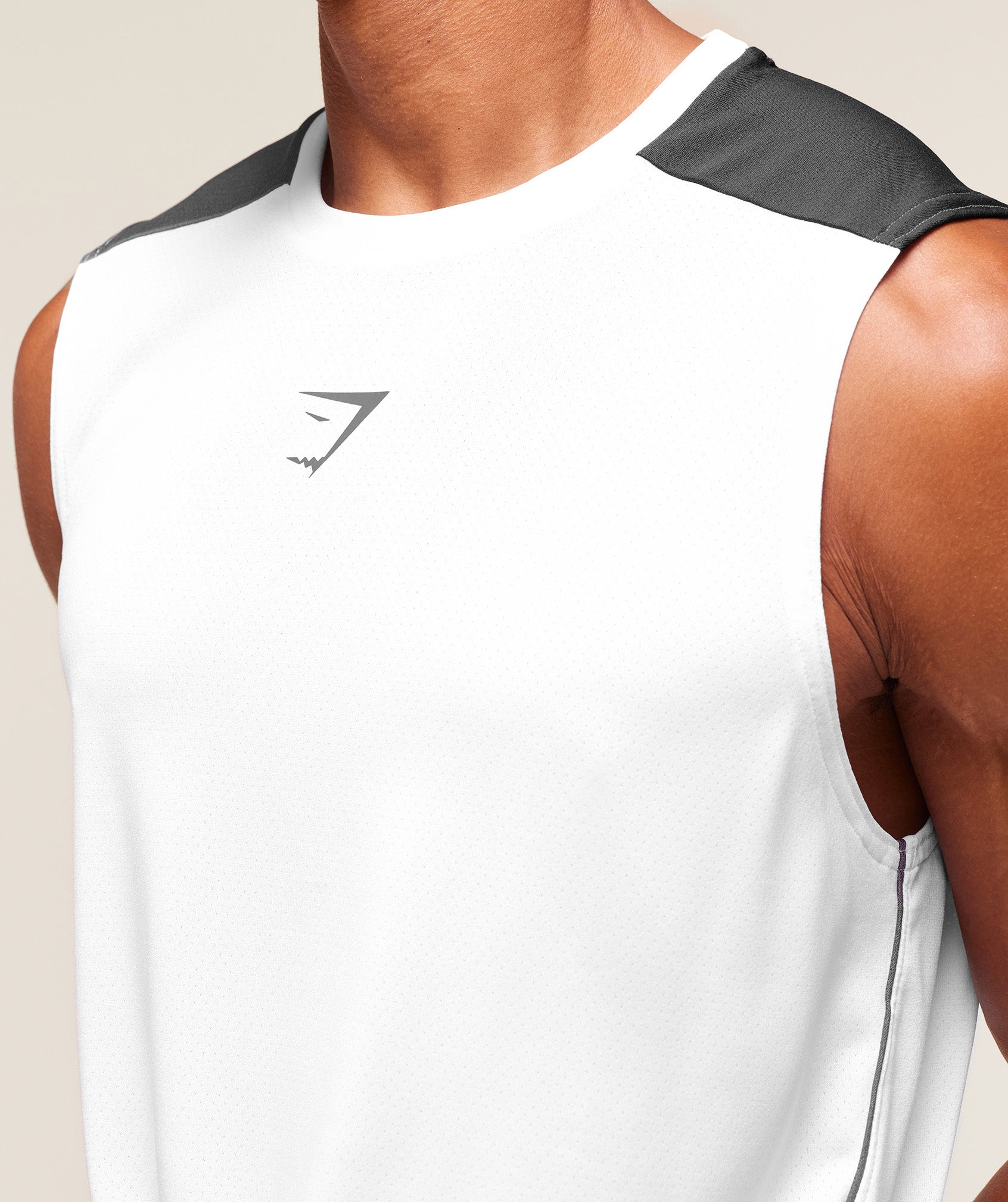 Gymshark Arrival Block Tank White