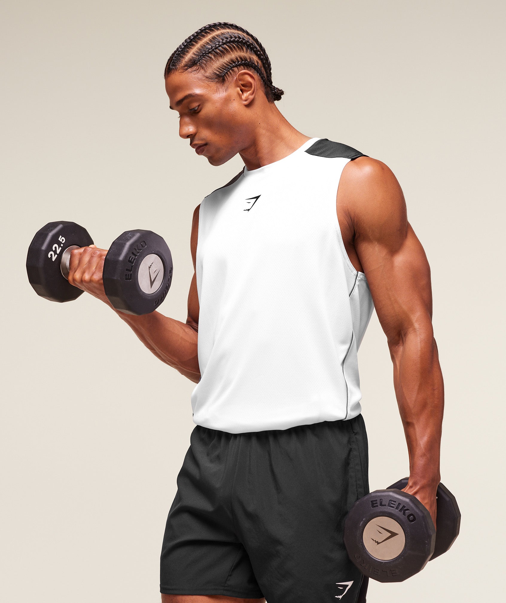 Gymshark Arrival Block Tank White