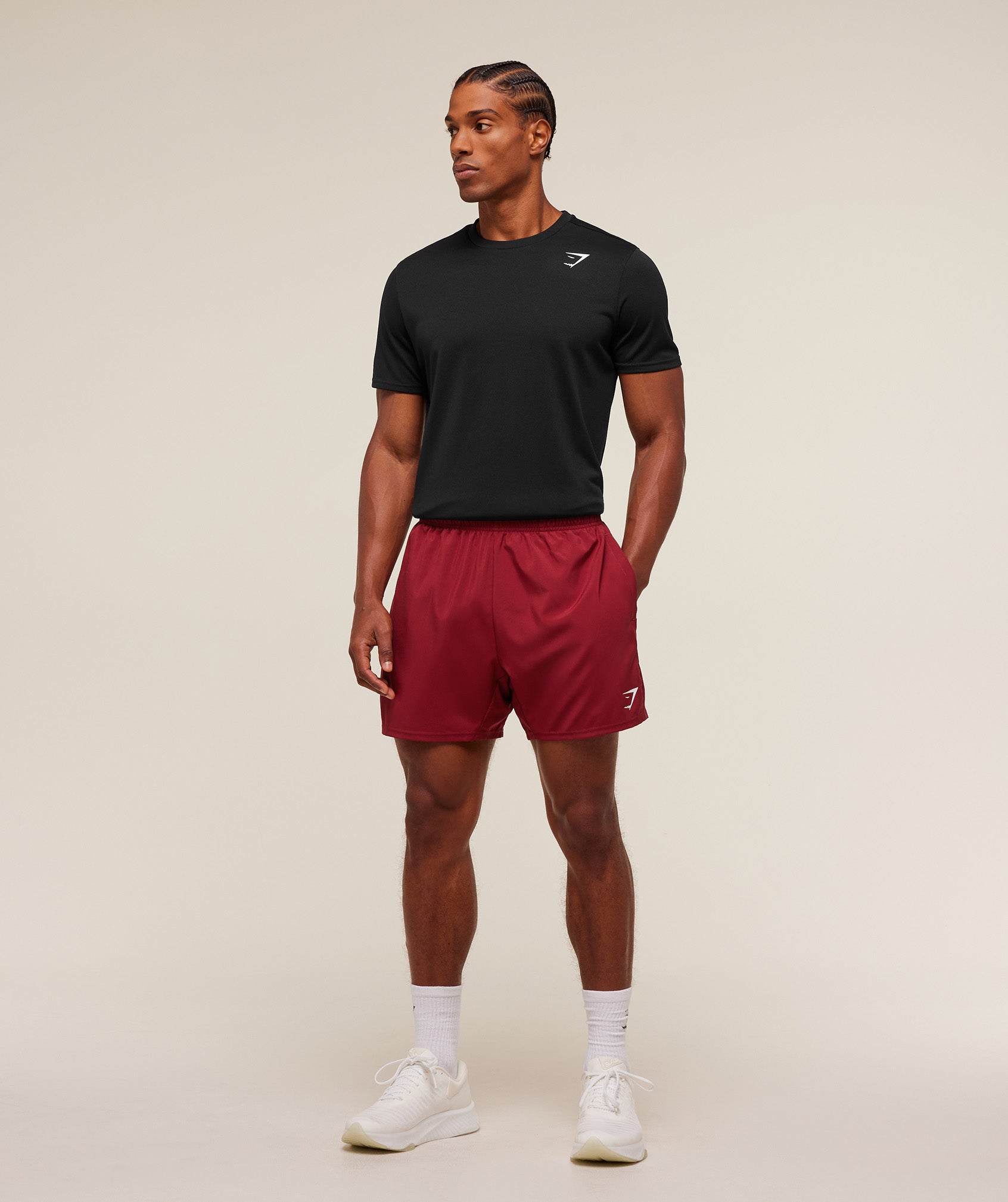 Gymshark Arrival 5" Shorts Athletic Burgundy