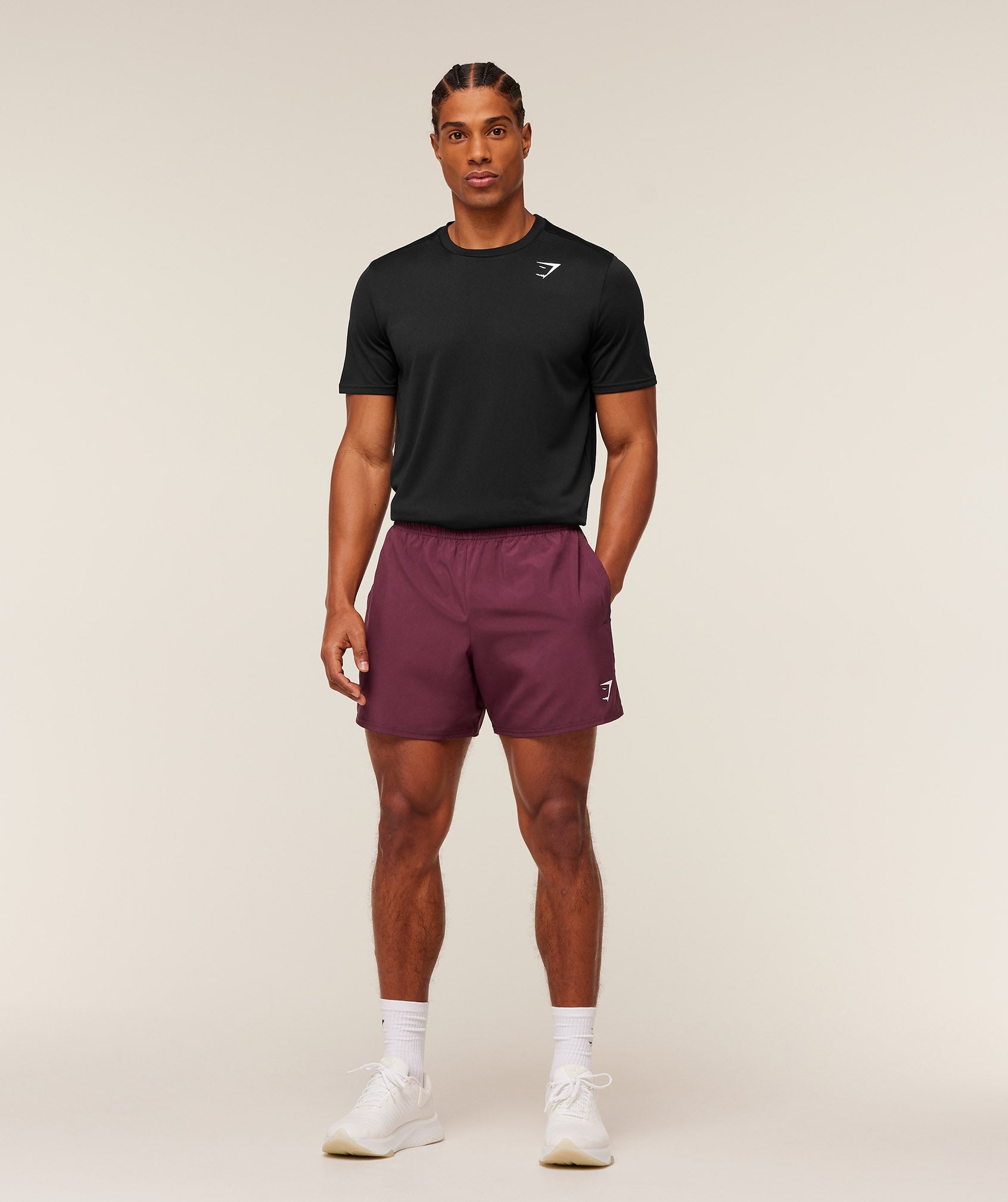 Gymshark Arrival 5" Shorts Gs Impact Burgundy