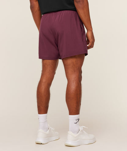 Gymshark Arrival 5" Shorts Gs Impact Burgundy