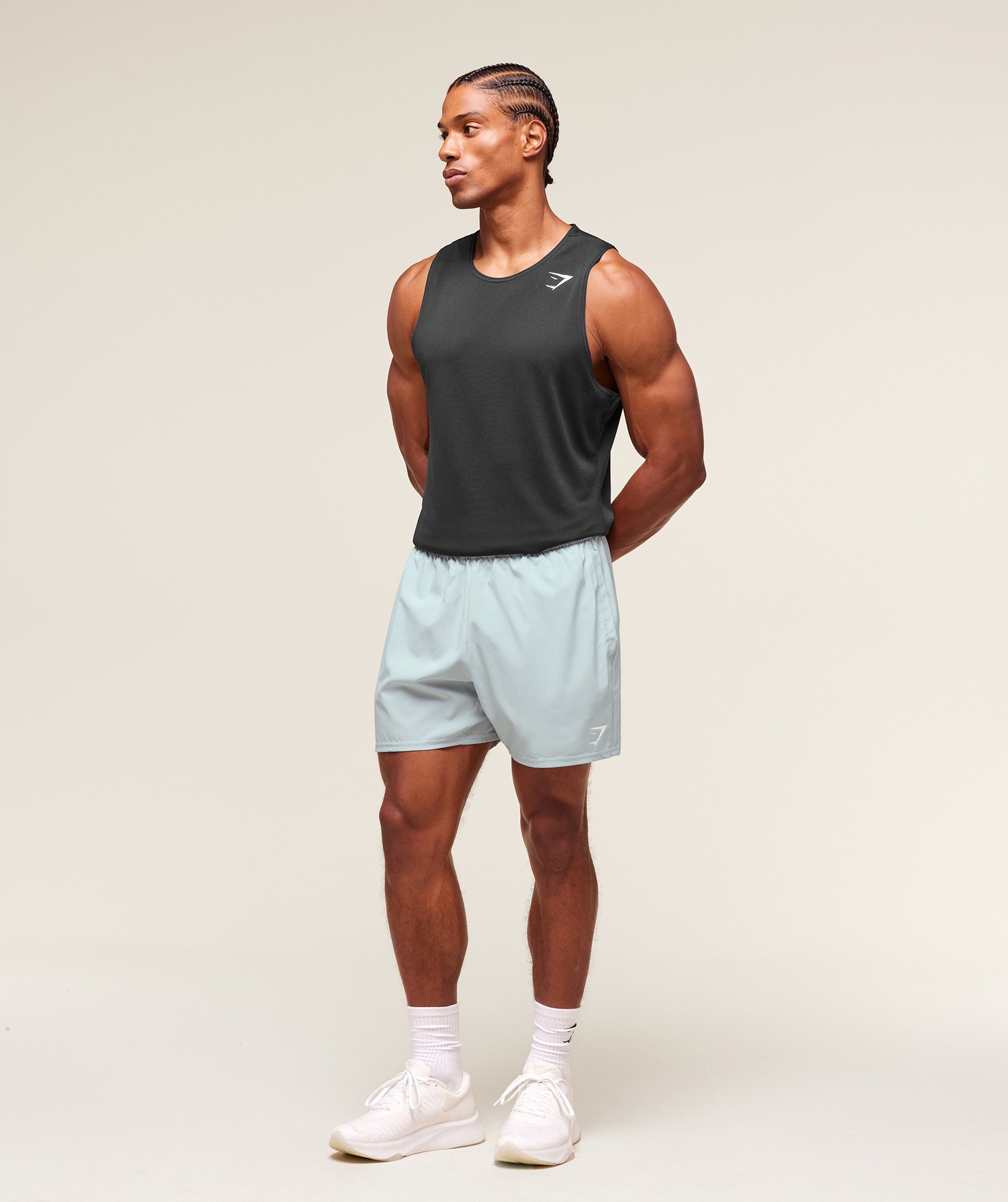 Gymshark Arrival 5" Shorts Smoke Blue