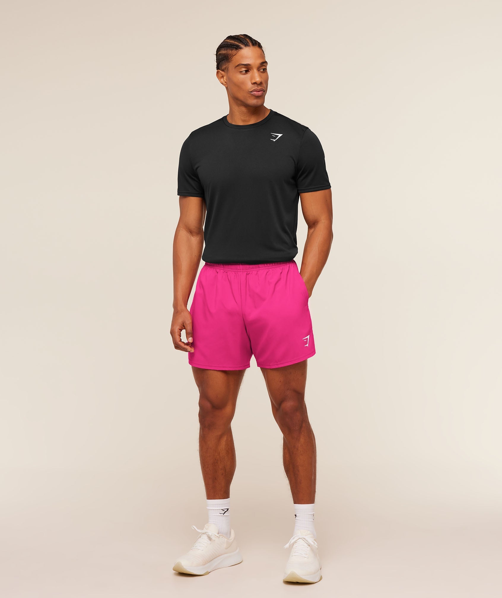 Gymshark Arrival 5" Shorts Super-Set Pink
