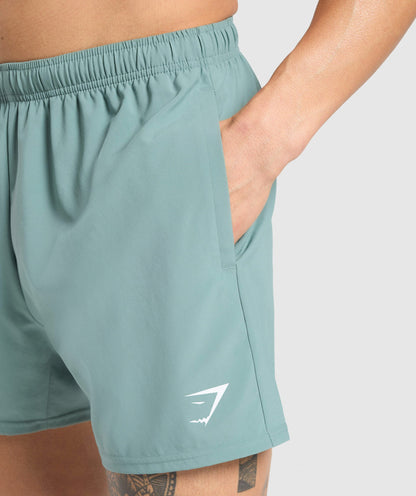 Gymshark Arrival 5" Shorts Celeste Blue