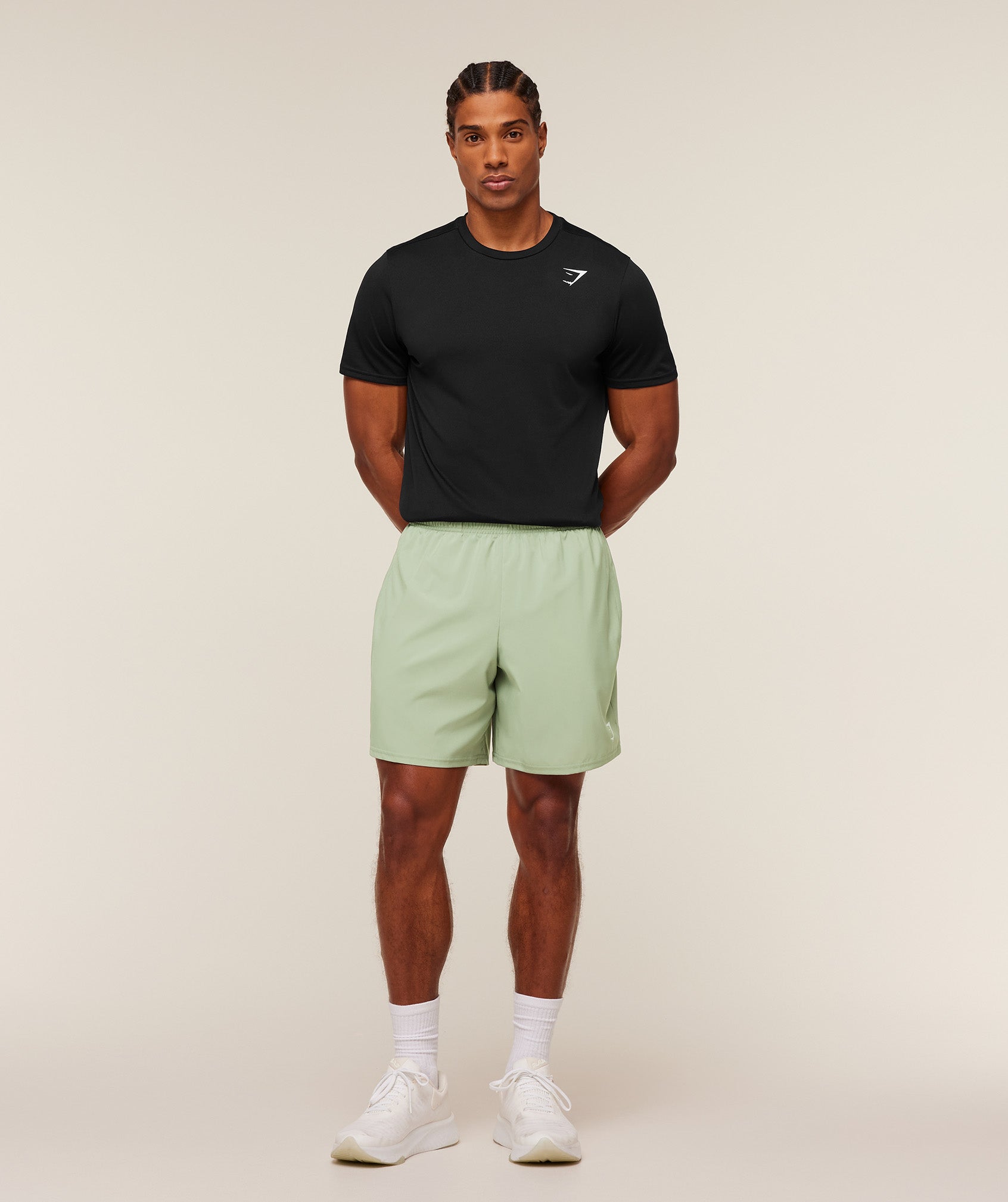 Gymshark Arrival 7" Shorts Gs Haze Green