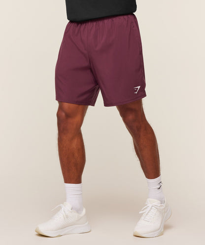 Gymshark Arrival 7" Shorts Gs Impact Burgundy