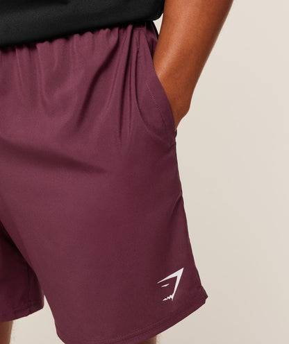 Gymshark Arrival 7" Shorts Gs Impact Burgundy