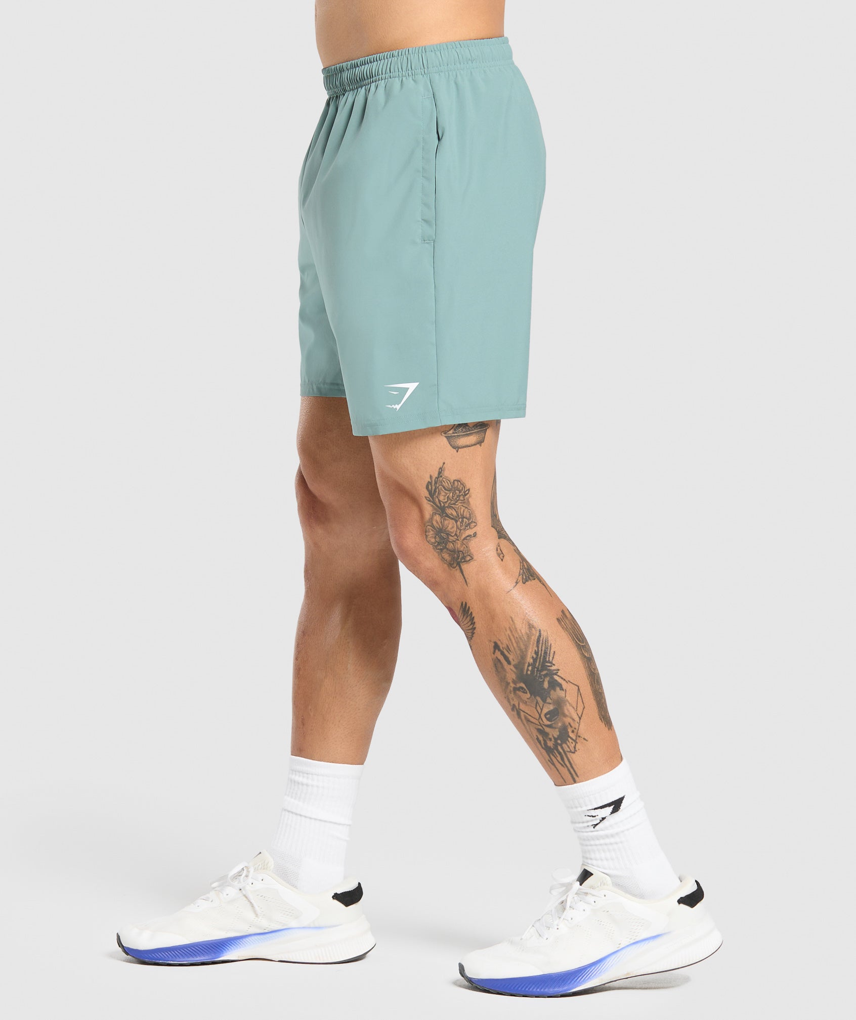 Gymshark Arrival 7" Shorts Celeste Blue